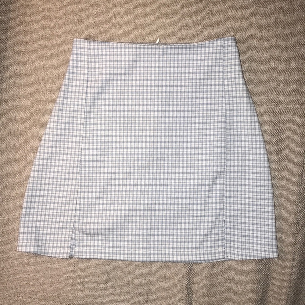 Plaid mini skirt
